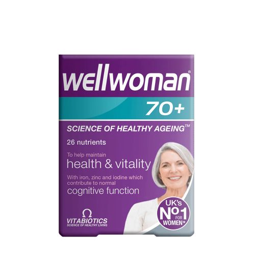 Vitabiotics Wellwoman 70+ - Multivitamin 70 Feletti Nőknek 30 Tabletta