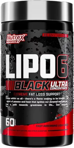 Nutrex Lipo-6 Black Ultra Concentrated EU Ultrakoncentrált Zsírégető Formula 60 Kapszula