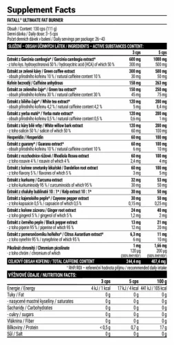Extrifit Fatall® Ultimate Fat Burner 130 Kapszula