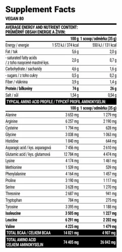 Extrifit Vegan 80 2000 g