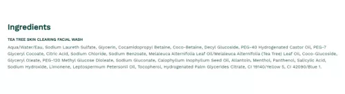 The Body Shop Teafa Olajos Arctisztító 250 ml