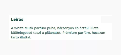 The Body Shop White Musk® EDP 30 ml