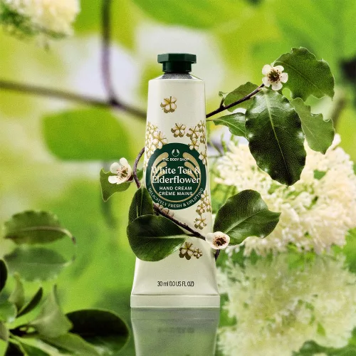 The Body Shop White Tea and Elderflower Hand Cream - White Tea and Elderflower Kézkrém 30 ml