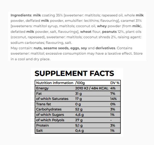 Nanosupps COOKIES - Fehérje Süti 128 g