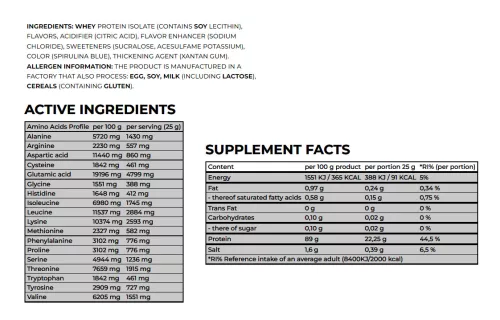 Nanosupps Epic Juice - Tejsavó Fehérje Izolátum 875 g