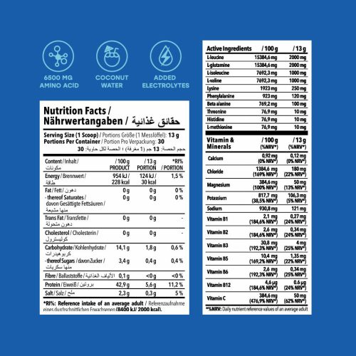 Nanosupps Hydro Amino - Aminosav és Elektrolit Komplex 390 g