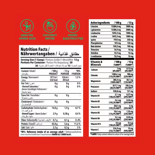 Nanosupps Hydro Amino - Aminosav és Elektrolit Komplex 390 g