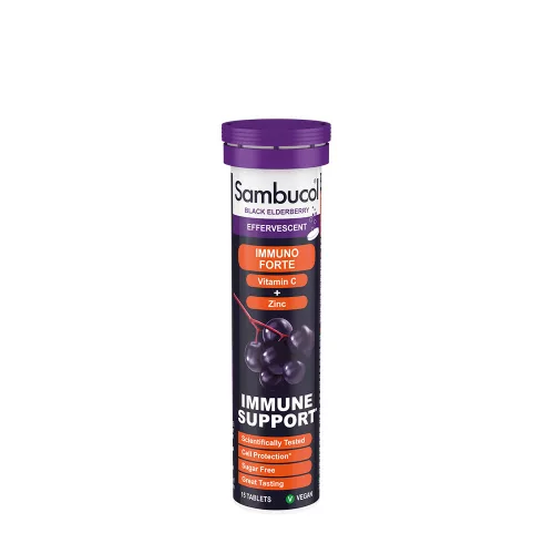 Sambucol Immuno Effervescent - Immunerősítő Pezsgőtabletta 15 Pezsgótabletta