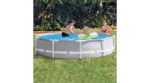 Intex Vízforgatós medence szett, fémvázas 305x76 cm INTEX PRISM FRAME POOL 26702 