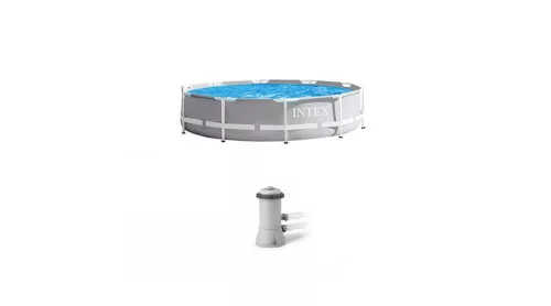 Intex Vízforgatós medence szett, fémvázas 305x76 cm INTEX PRISM FRAME POOL 26702 