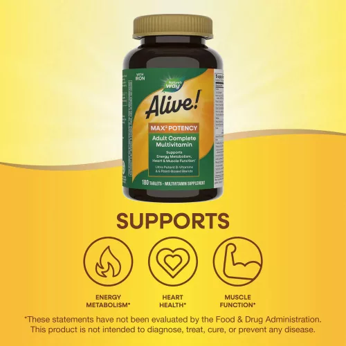 Nature's Way Alive!® Max3 Potency Multivitamin 180 Tabletta