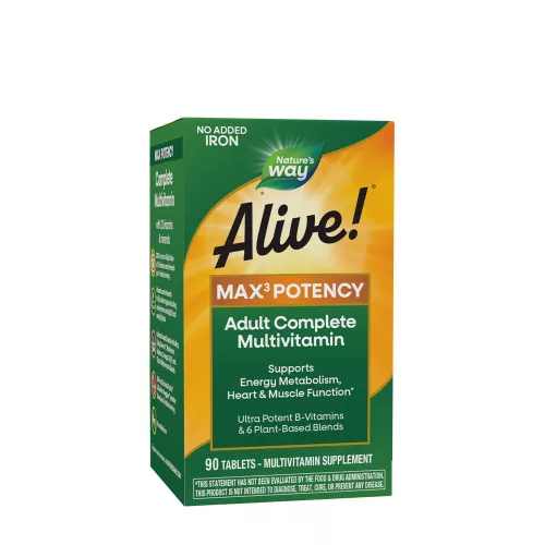 Nature's Way Alive!® Max3 Daily Multivitamin Without Iron 90 Tabletta