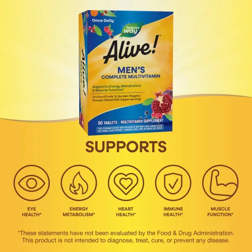 Nature's Way Alive!® Men’s Complete Multivitamin 130 Tabletta