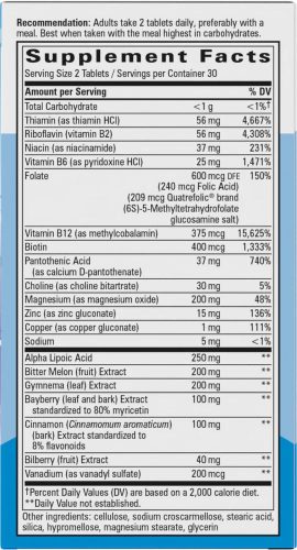 Nature's Way Blood Sugar Manager Tablets - Cukoranyagcsere Támogatás 60 Tabletta