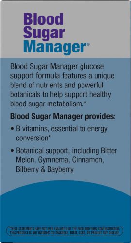 Nature's Way Blood Sugar Manager Tablets - Cukoranyagcsere Támogatás 60 Tabletta