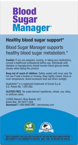 Nature's Way Blood Sugar Manager Tablets - Cukoranyagcsere Támogatás 60 Tabletta