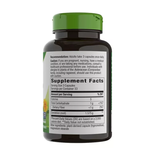 Nature's Way Dandelion Root - Gyermekláncfű Gyökér Kapszula 100 Kapszula