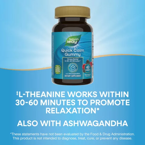 Nature's Way Quick Calm Gummy - Stresszoldó Gumicukor 60 Gumicukor