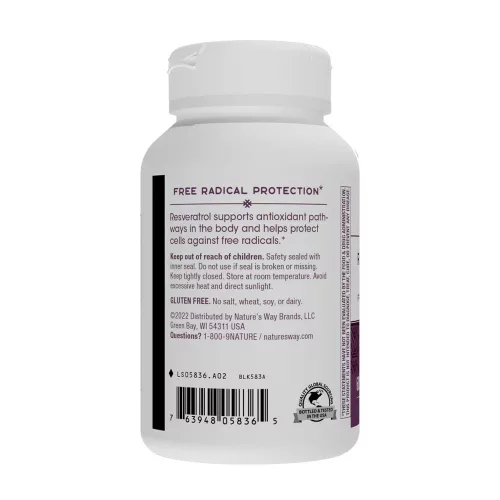 Nature's Way Resveratrol-Forte® 60 Lágykapszula