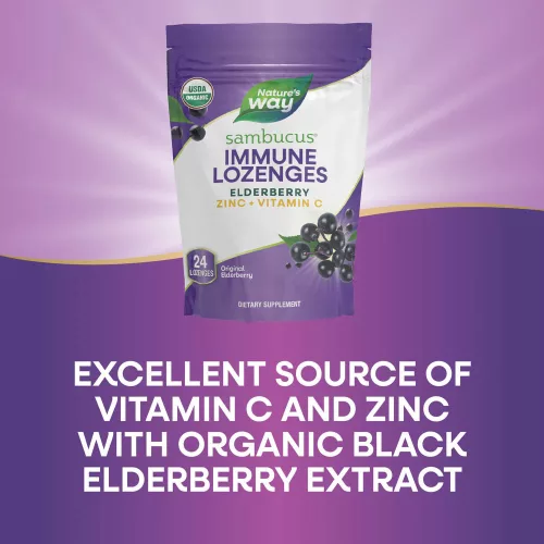 Nature's Way Sambucus Immune Természetes Szopogató Tabletta 24 szopogatótabletta