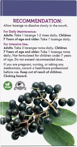 Nature's Way Sambucus Original Lozenges - Bodza Szopogató Tabletta 30 Szopogató Tabletta