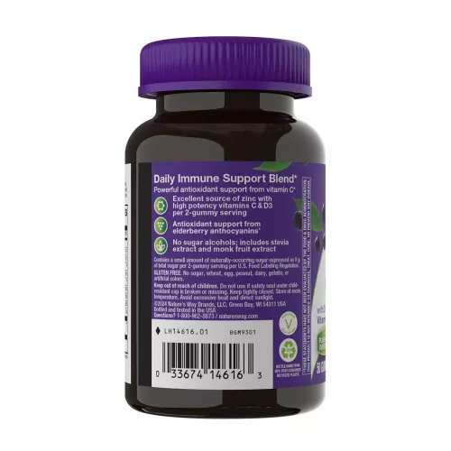 Nature's Way Sambucus Zero Sugar Immune Gummy 50 Gumicukor