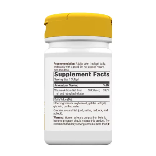 Nature's Way Vitamin A 100 Lágykapszula