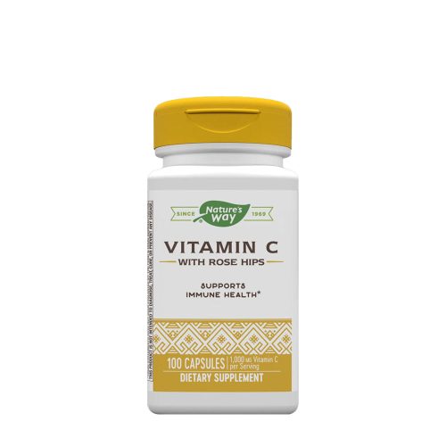 Nature's Way Vitamin C with Rose Hips - C-Vitamin Csipkebogyóval 100 Kapszula