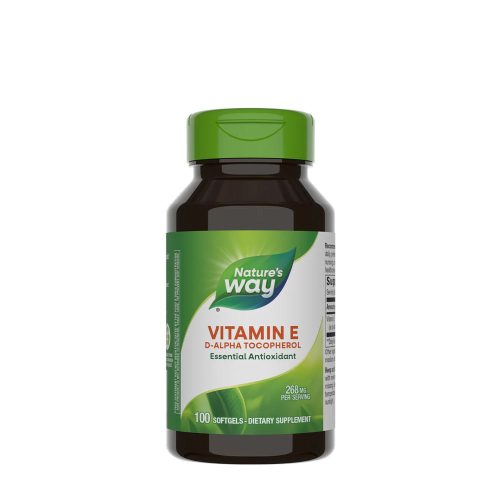 Nature's Way Vitamin E D-Alpha Tocopherol 100 Lágykapszula