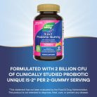 Nature's Way 3-in-1 Probiotic Women's Gummy 50 Gumicukor