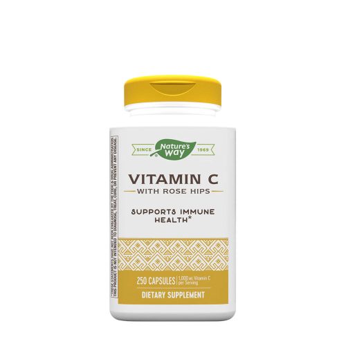 Nature's Way Vitamin C with Rose Hips - C-Vitamin Csipkebogyóval 250 Kapszula