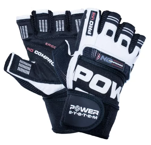 Power System Gloves No Compromise - Edzőkesztyű Fehér/Fekete