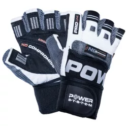   Power System Gloves No Compromise - Edzőkesztyű Fehér/Szürke