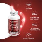 Ironmaxx Vitamin D3 + K2 150 Tabletta