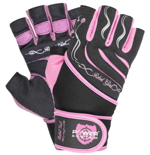 Power System - Gloves Rebel Girl - Női Edzőkesztyű Rózsaszín
