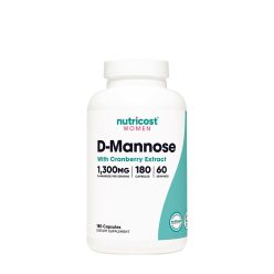   Nutricost D-Mannose with Cranberry Extract for Women 1300 mg 180 Kapszula