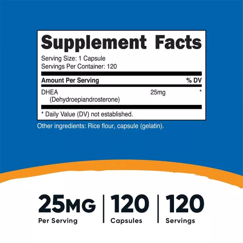 Nutricost DHEA 25 mg 120 Kapszula