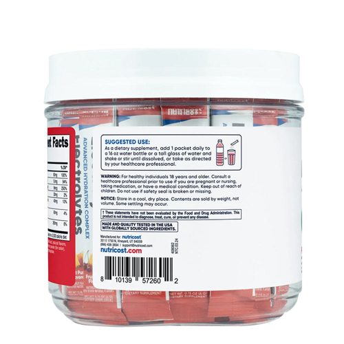 Nutricost Electrolytes Hydration Stick Packs 156 g