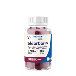   Nutricost Kids Elderberry Gummies - Bodza Gumicukor Gyerekeknek 120 Gumicukor