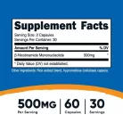 Nutricost NMN 500 mg 60 Kapszula