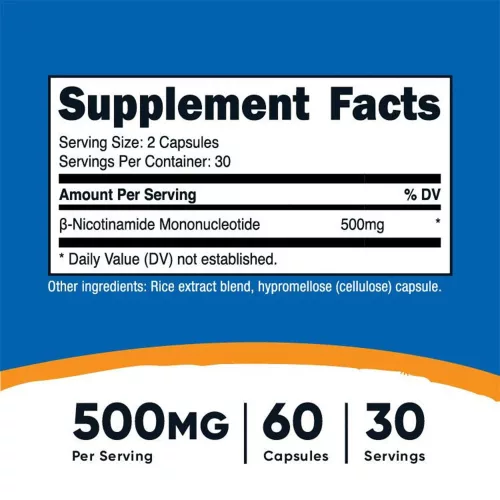 Nutricost NMN 500 mg 60 Kapszula