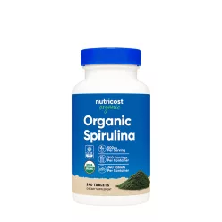 Nutricost Organic Spirulina 240 Tabletta