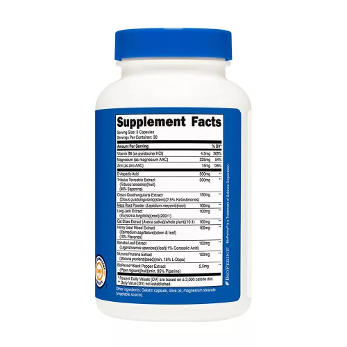 Nutricost Testosterone Complex 1.800 mg 90 Kapszula