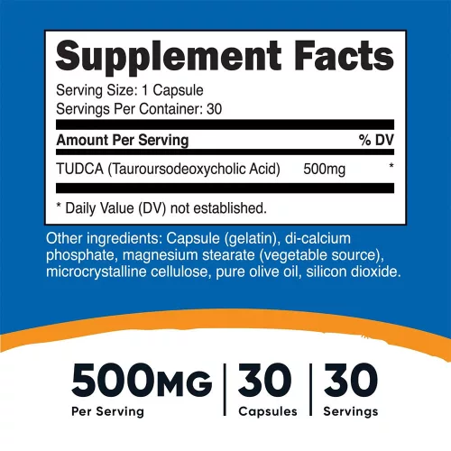 Nutricost Tudca 500 mg 30 Kapszula