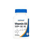 Nutricost Vitamin D3 10.000 NE 240 Lágykapszula