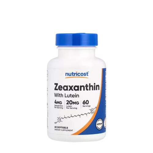 Nutricost Zeaxanthin (with Lutein) 60 Lágykapszula