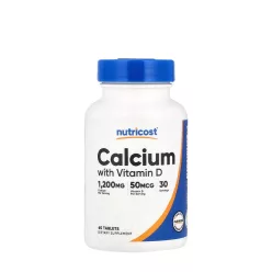 Nutricost Calcium (with Vitamin D3) 60 Tabletta