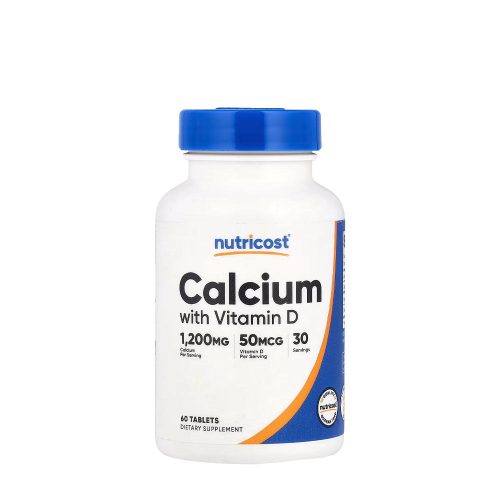 Nutricost Calcium (with Vitamin D3) 60 Tabletta