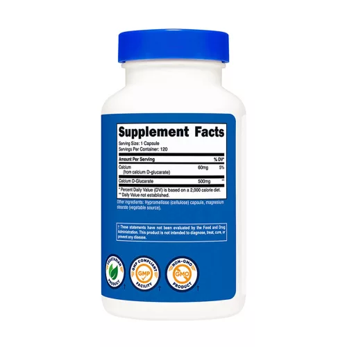 Nutricost Calcium D-Glucarate Capsules - Kalcium-D-Glukarát Kapszula 120 Kapszula