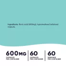 Nutricost Boric Acid Capsules - Bórsav Hüvelykúp 60 Kapszula